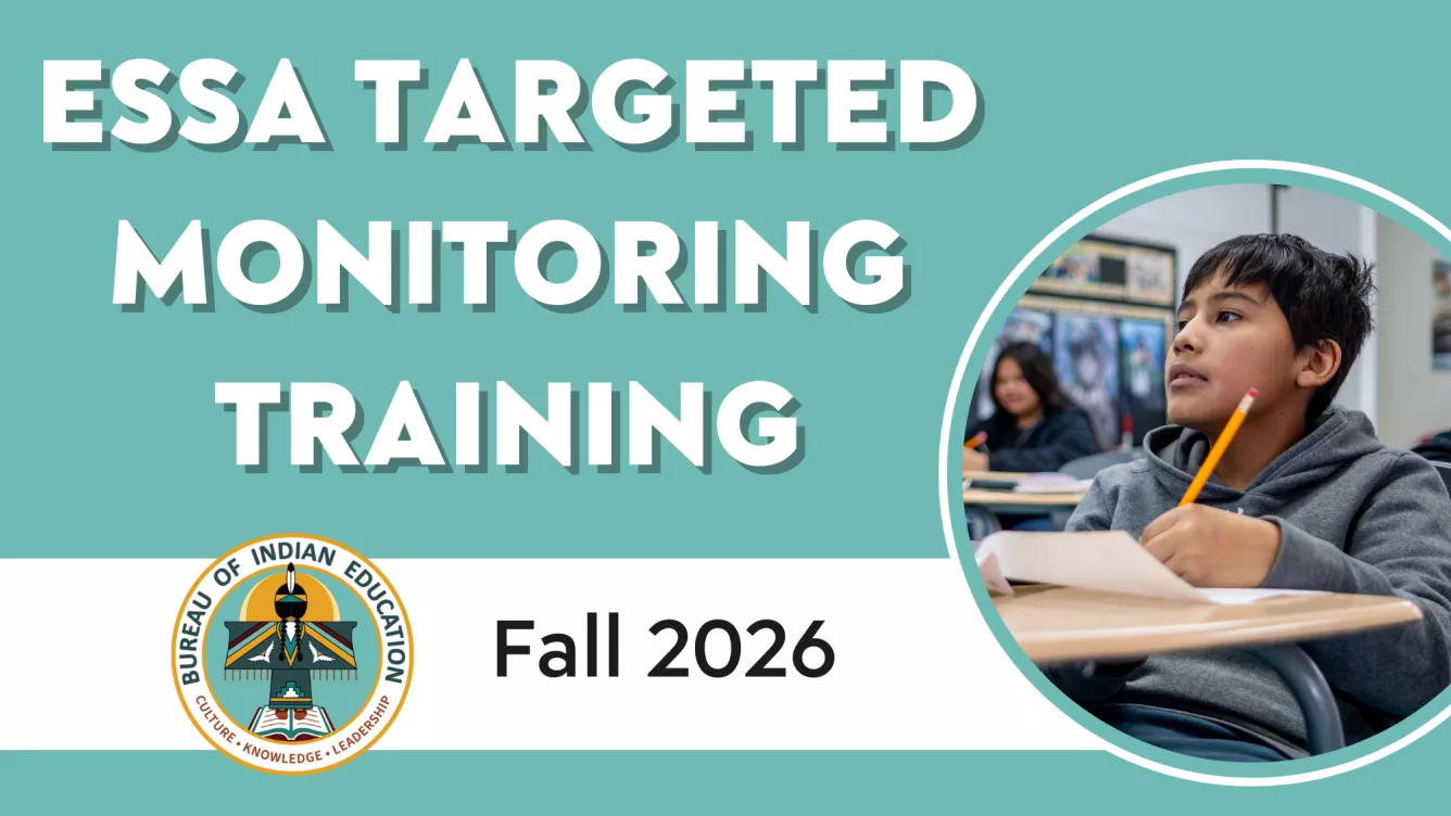 Graphic: ESSA Targeted Monitoring Training for Fall 2026