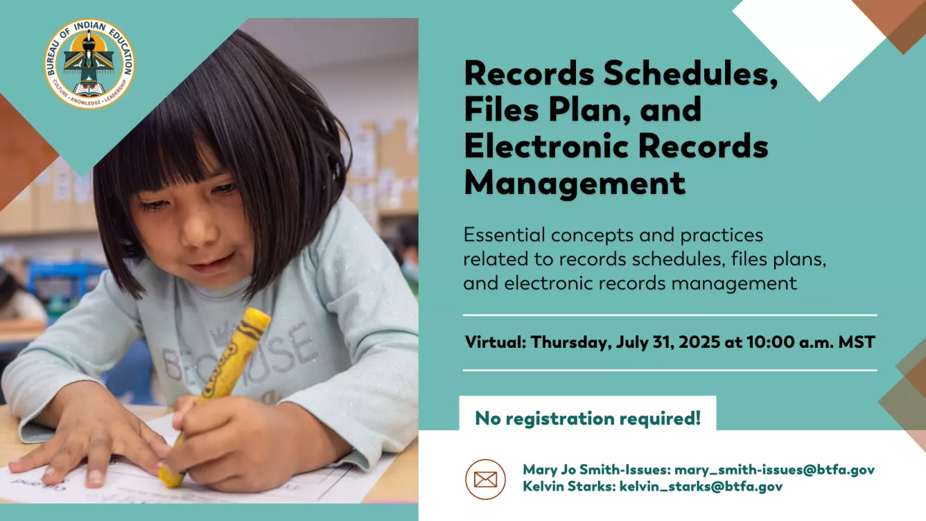 Graphic: Records Schedules, Files Plan, and Electronic Records Management