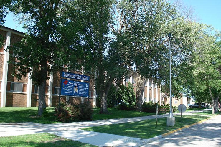 Flandreau Indian School front of building