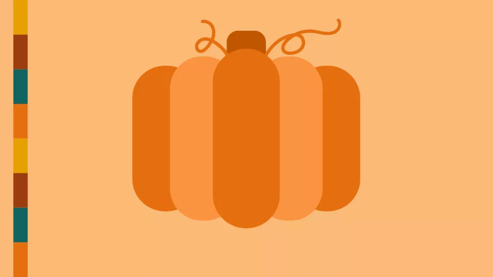 Graphic of a cartoon pumpkin